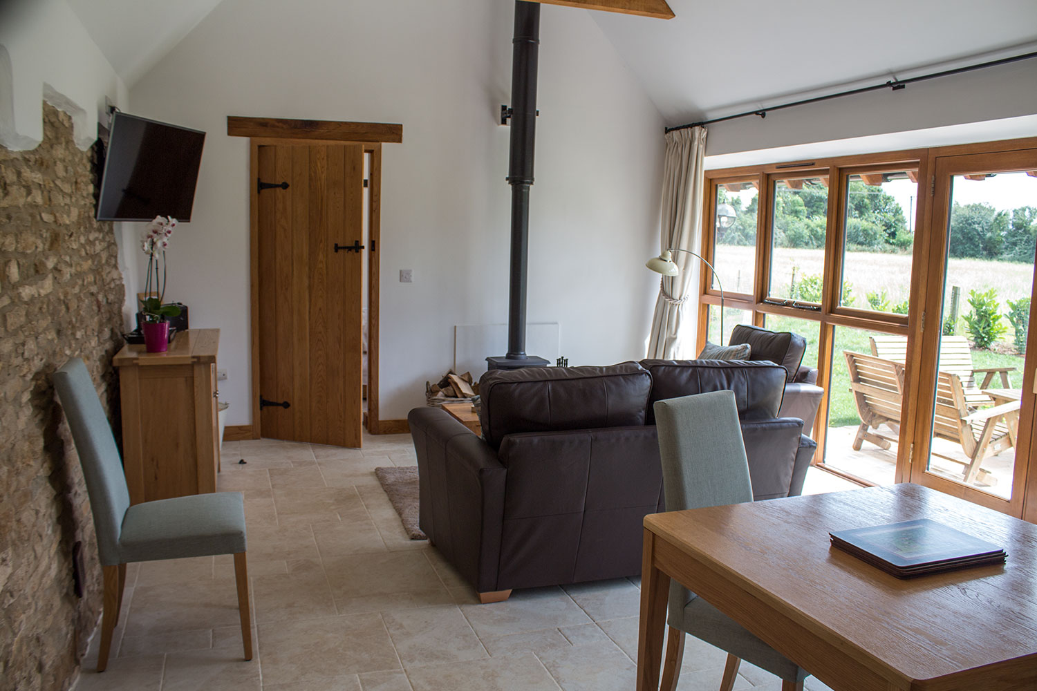 The finished living area.