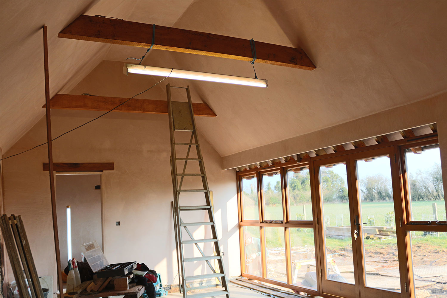 Inside view of barn conversion 